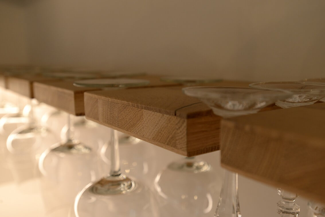 Accessorio cucina Porta bicchieri in legno 