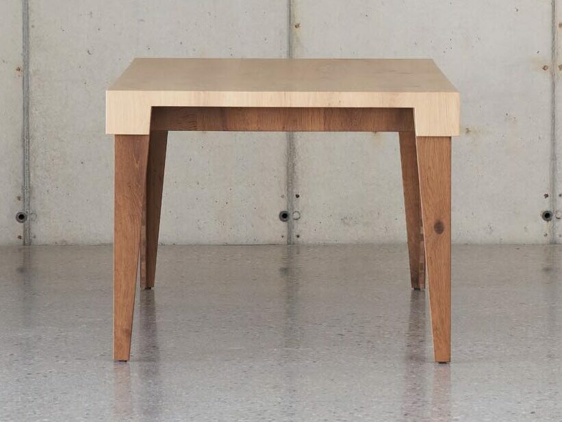 tavolo in legno di rovere termo cotto