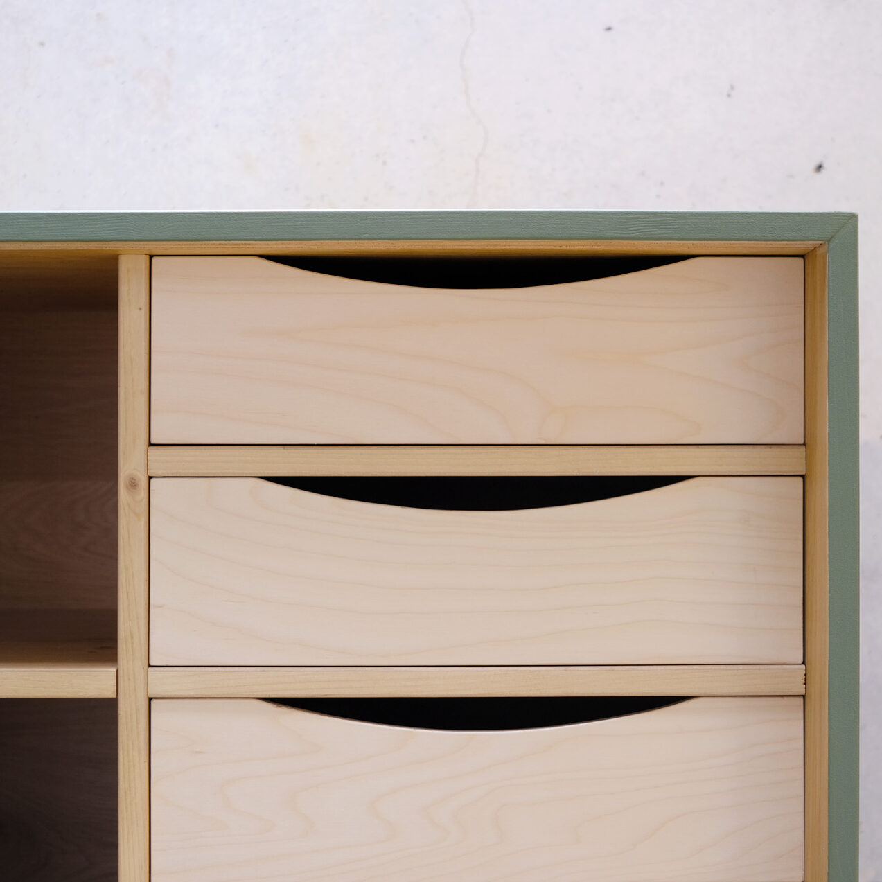 Cassetti in legno di faggio
